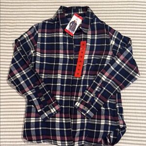 Blue and Pink Plaid Button Down